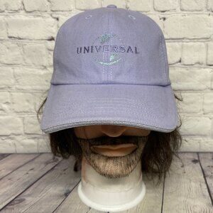 Universal Studios Women's Dad Hat Cap Strap Back Purple Glitters Adjustable